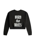 CROPPED GANG SWEATSHIRT / JET BLACK
