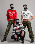 CROPPED GANG SWEATSHIRT / BANDANA RED