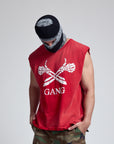 GANG MUSCLE TEE / BANDANA RED