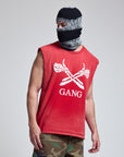 GANG MUSCLE TEE / BANDANA RED