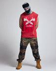 GANG MUSCLE TEE / BANDANA RED