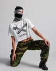 CROPPED GANG TEE / WHITE