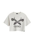 CROPPED GANG TEE / WHITE