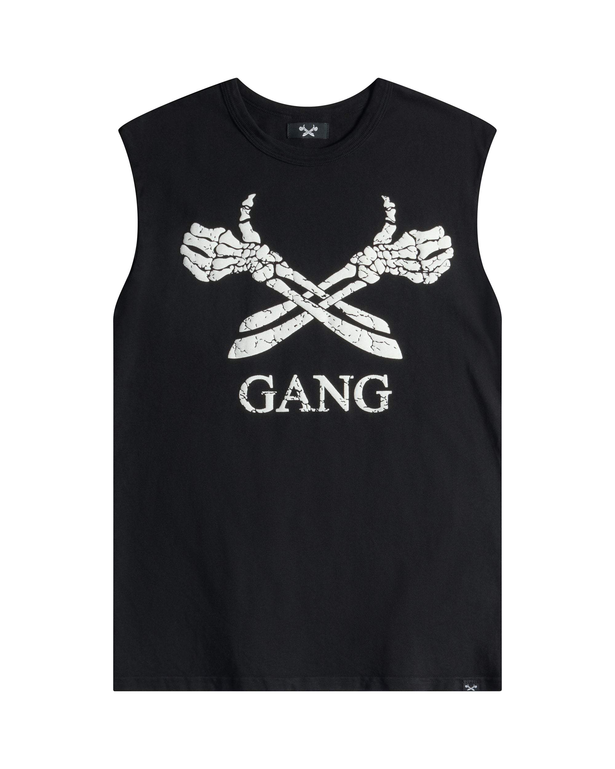 GANG MUSCLE TEE / JET BLACK