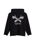 HEAVYWEIGHT RAW GANG HOODIE / JET BLACK