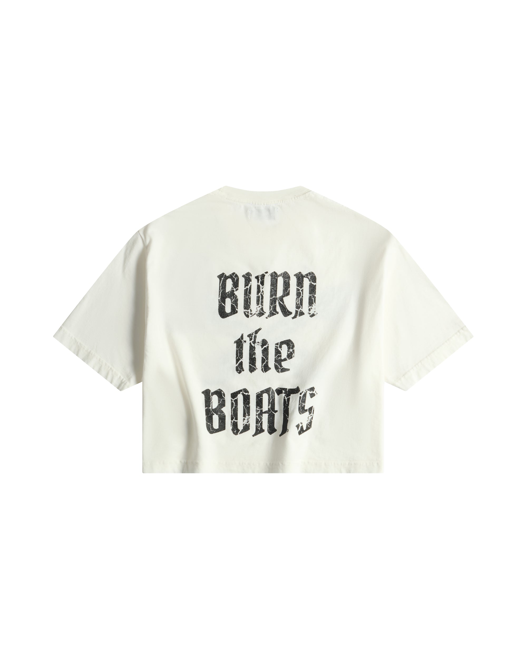 CROPPED GANG TEE / WHITE