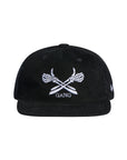 COURDROY LOW BRIM TRUCKER HAT / JET BLACK