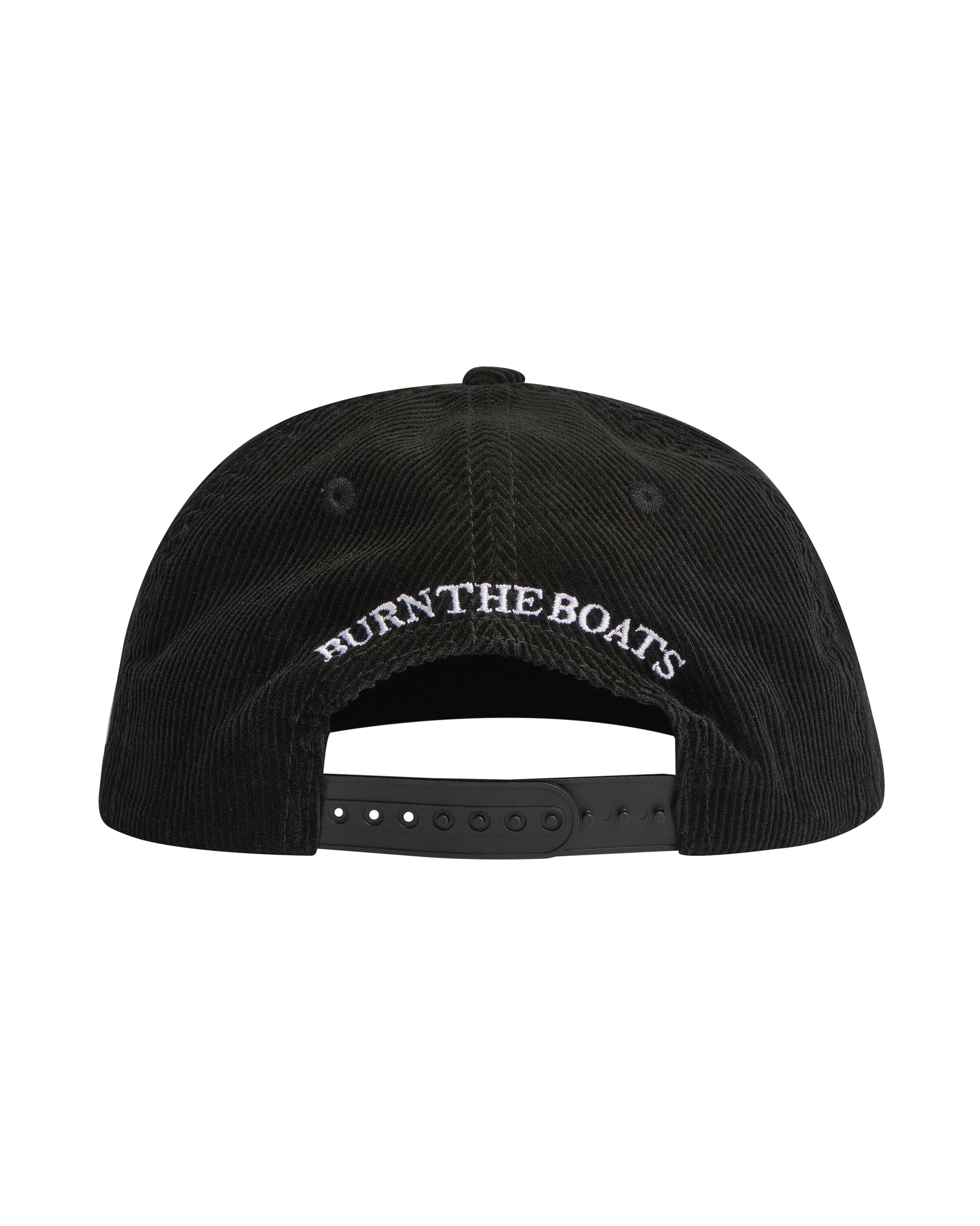 COURDROY LOW BRIM TRUCKER HAT / JET BLACK