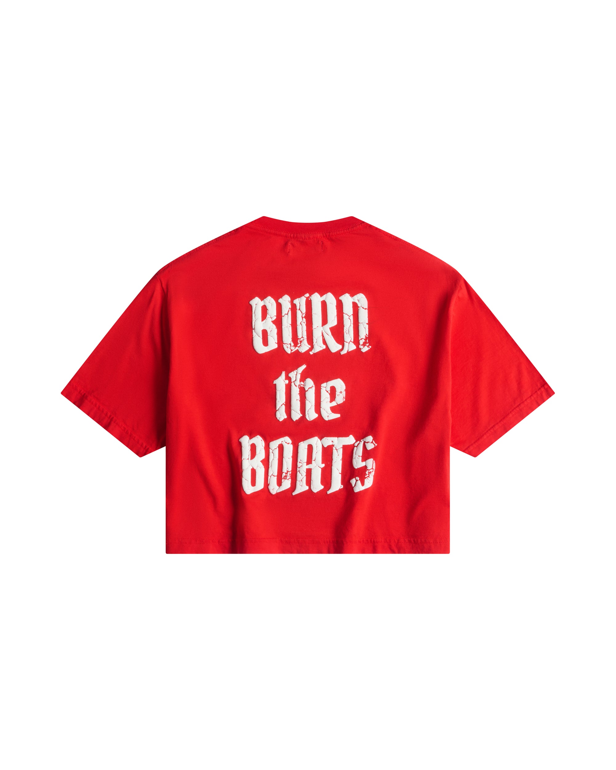 CROPPED GANG TEE / BANDANA RED