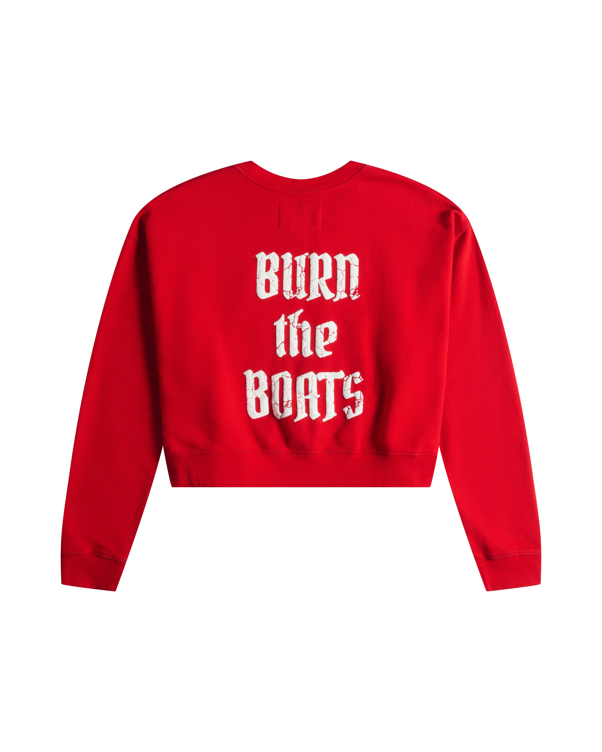 CROPPED GANG SWEATSHIRT / BANDANA RED