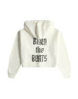 CROPPED GANG HOODIE / WHITE