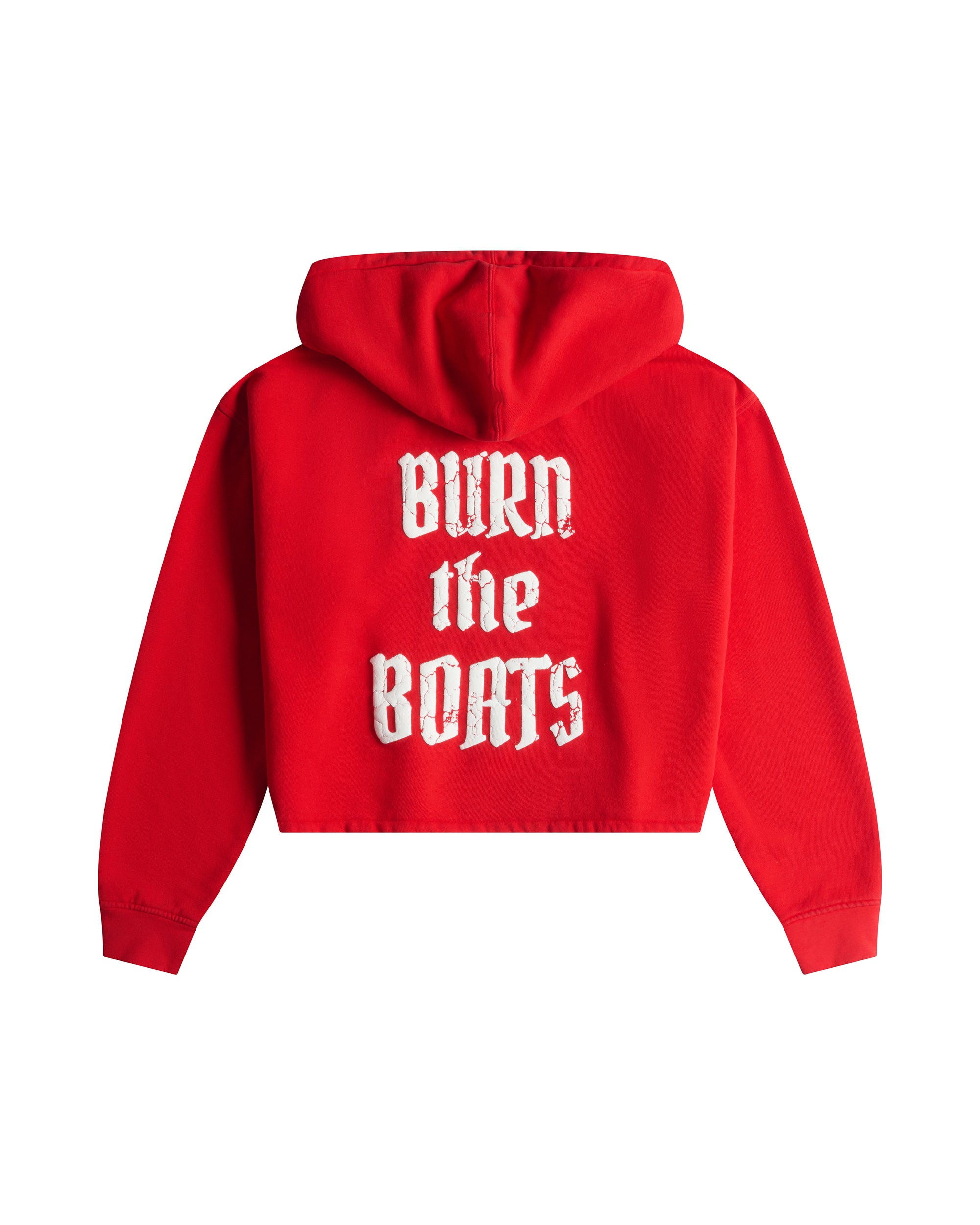 CROPPED GANG HOODIE / BANDANA RED