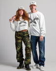 CROPPED GANG HOODIE / WHITE