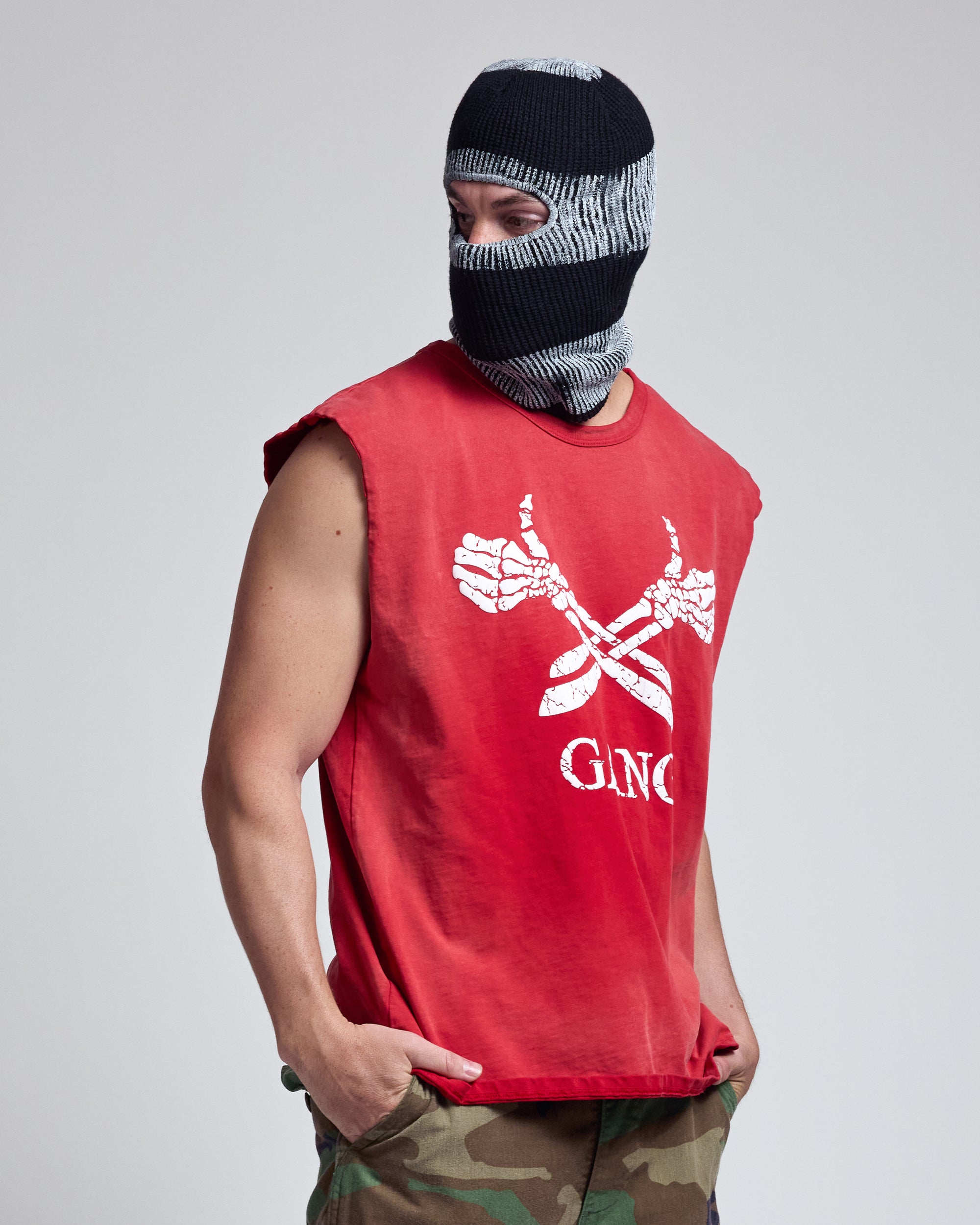 GANG MUSCLE TEE / BANDANA RED