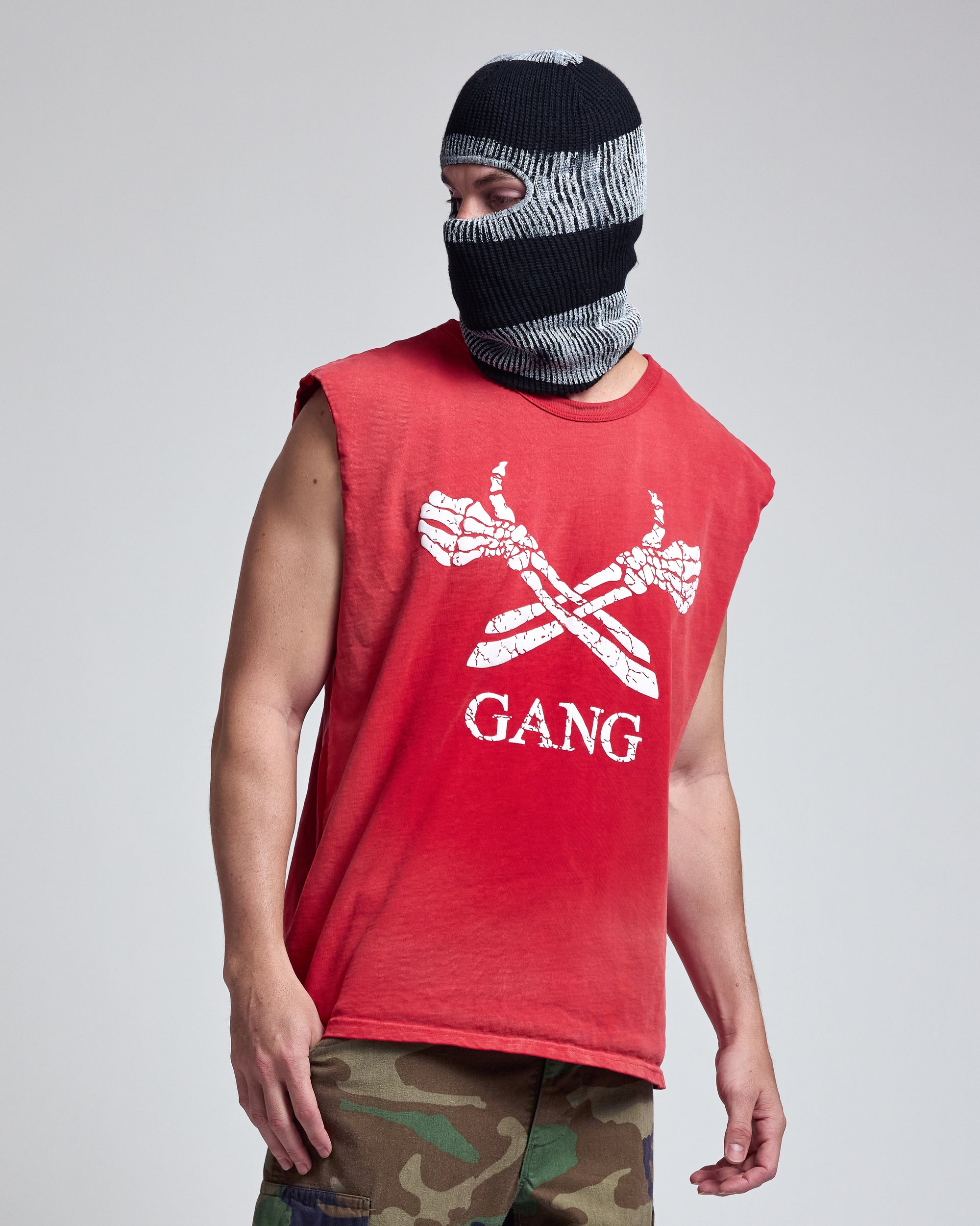 GANG MUSCLE TEE / BANDANA RED
