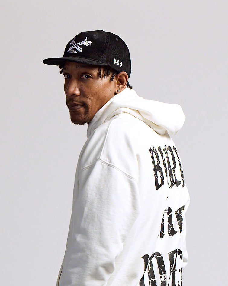 COURDROY LOW BRIM TRUCKER HAT / JET BLACK