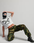 CROPPED GANG TEE / WHITE